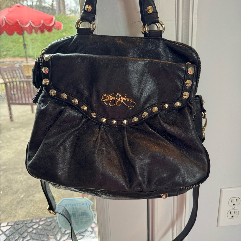 Betsey Johnson vintage leather bag
